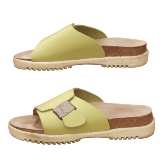 Birkenstock Shoes - Birkenstock Betula Slide Sandals Yellow Buckle Size 5